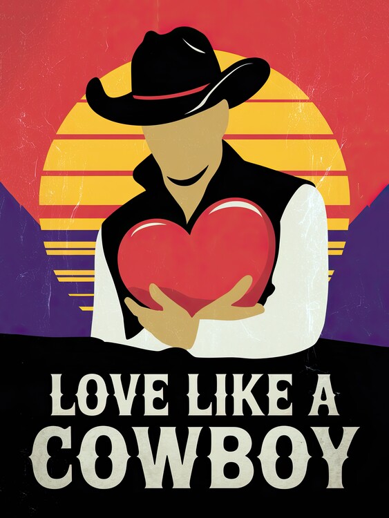 Póster Love Like a Cowboy