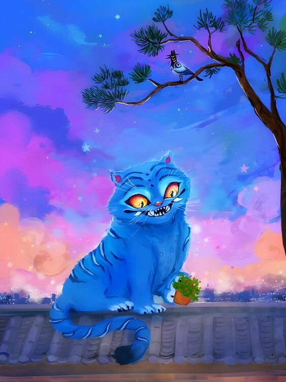 Poster K-Pop Demon Hunters - Derpy Tiger