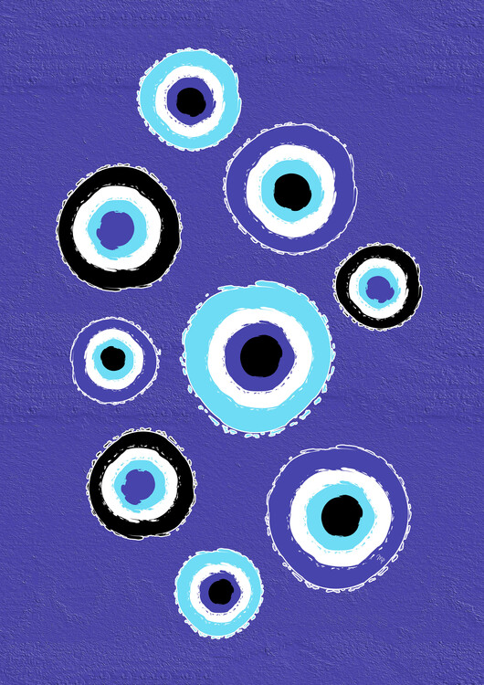 Плакат Blue Evil Eye Game