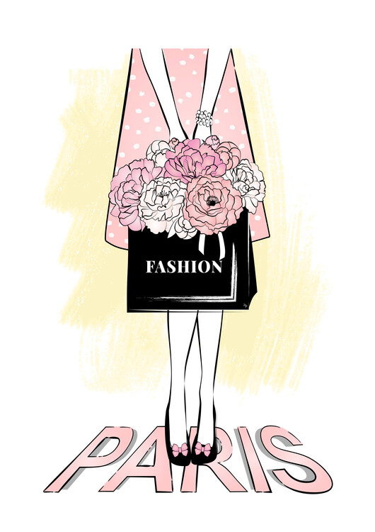 Плакат Paris Fashion Girl