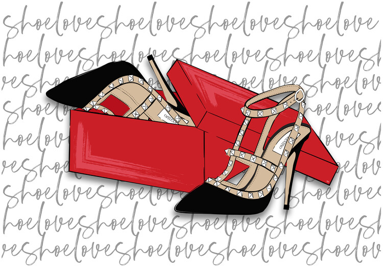 Bilde på lerret Fashion Shoes Love