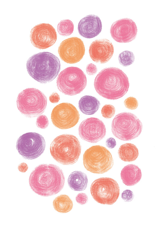Плакат Abstract Happy Dots