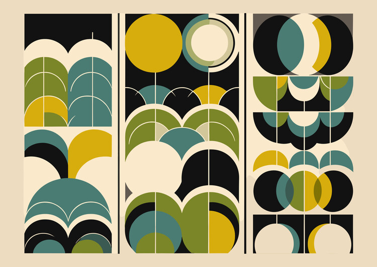 Poster Circle Symphony Abstract