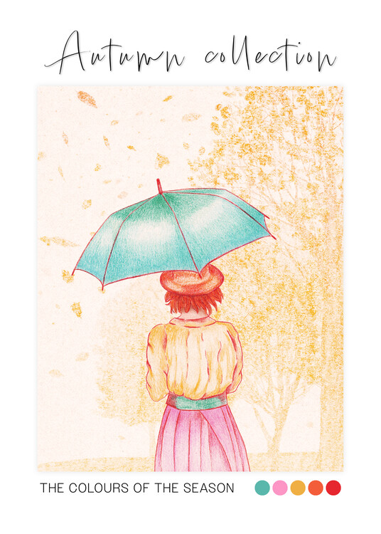 Poster Under the Autumn Umbrella · by Fabiana Chiarelli