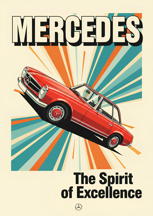 Poster Mercedes — The Spirit of Excellence Since 1886