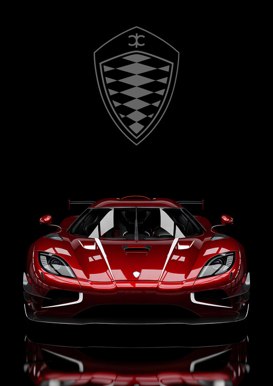 Poster Koenigsegg — Red. Raw. Uncompromised