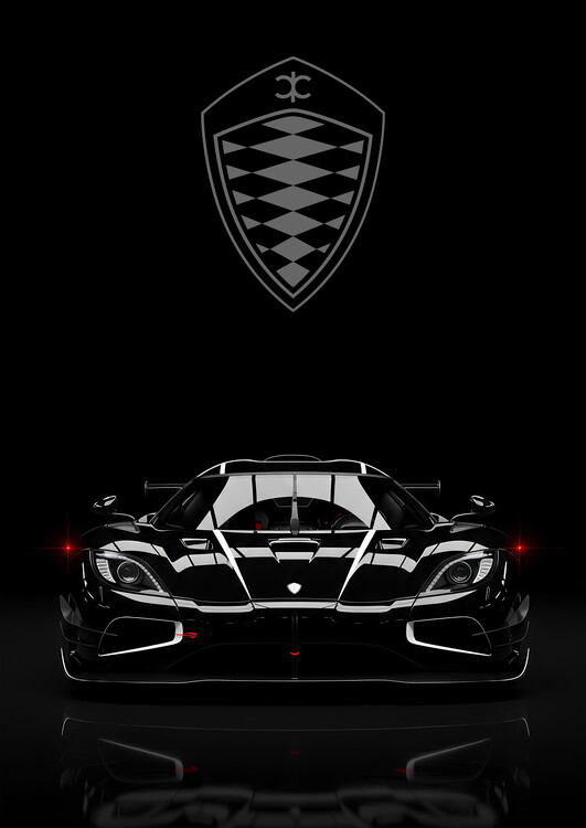 Poster Koenigsegg — The Black Beast of Sweden