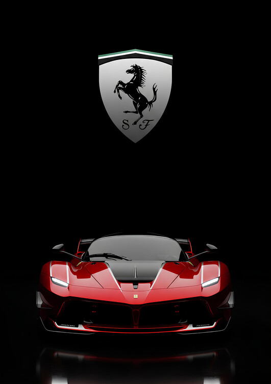 Plakát SF90 Stradale. The future, forged in Maranello