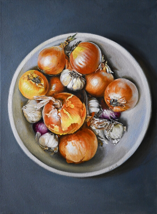 Poster Onions - from Original Oil Painting by Lukian