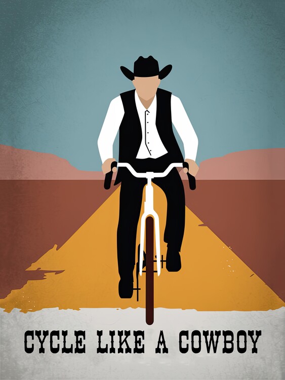 Póster Cycle Like A Cowboy