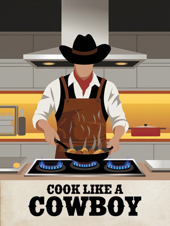Slika na platnu Cook Like A Cowboy