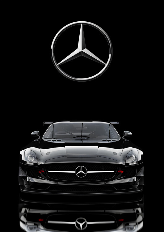 Poster Mercedes-Benz SLS AMG GT3 - Sleek Motorsport