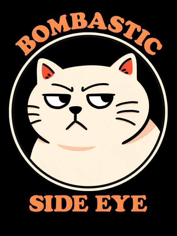 Poster Bombastic side eye cat