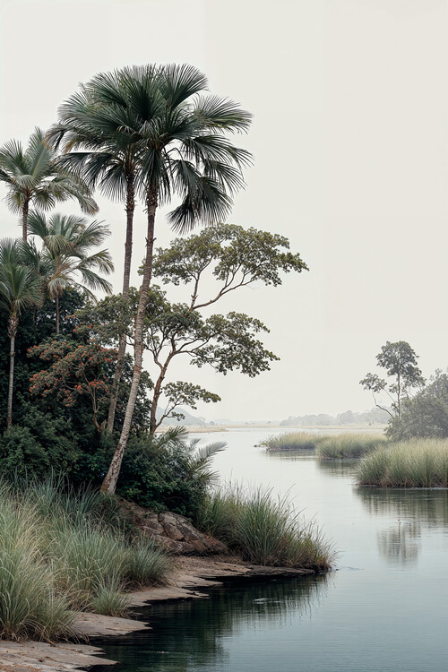 Poster Tropical River Scene