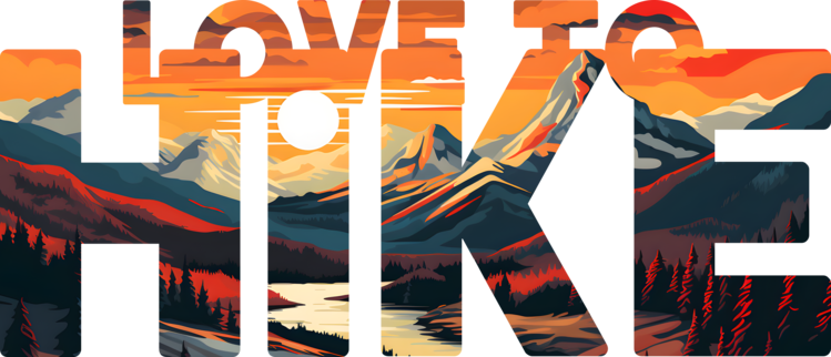 T-shirt Love to Hike Sunset