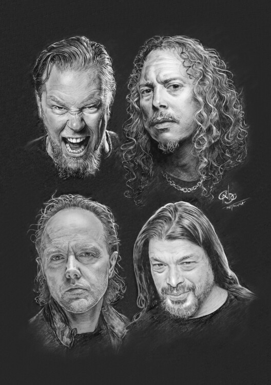 Poster Metallica group members