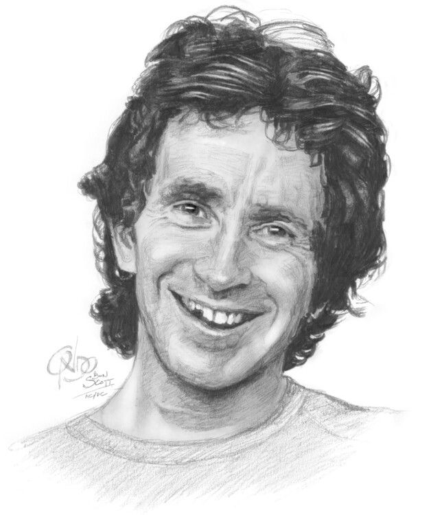 Plakat Bon Scott AC/DC singer