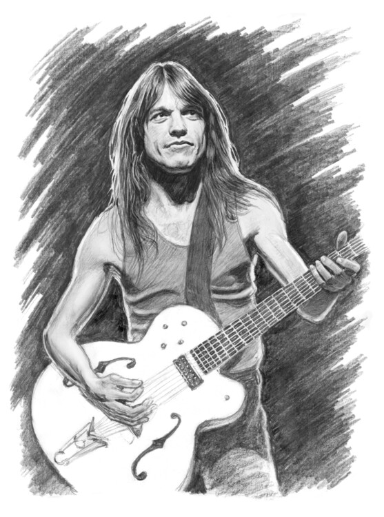 Plakat Malcolm Young AC/DC