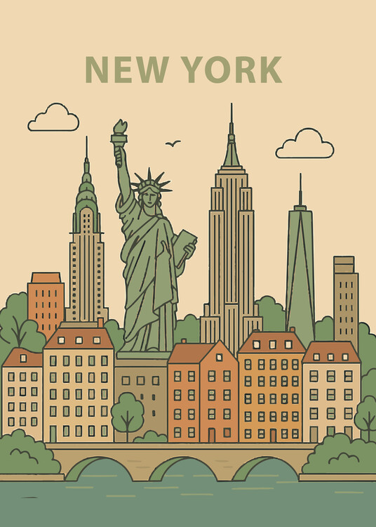 Poster New York Retro