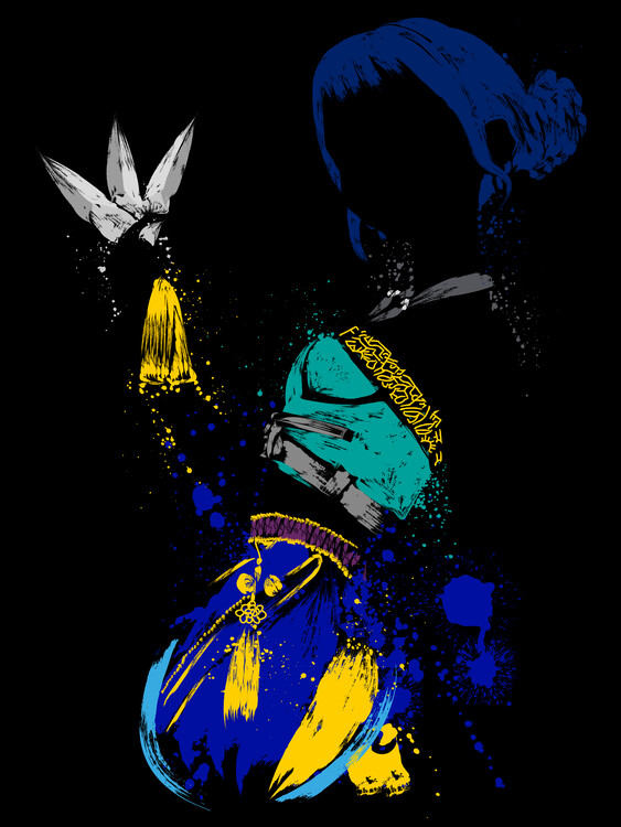 Poster K-Pop Demon Hunters - Zoey in the shadow