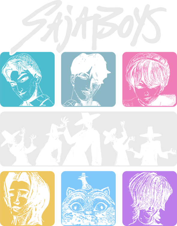 T-shirt K-Pop Demon Hunters - Saja Boys: Echoes of Shadows