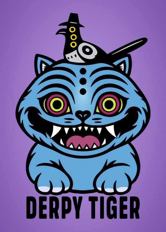 Canvas Print K-Pop Demon Hunters - Derpy Tiger