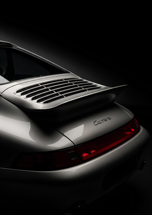 Poster Porsche Carrera: The Iconic Rear View