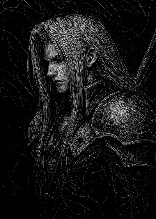 Plagát Sword Man Fantasy