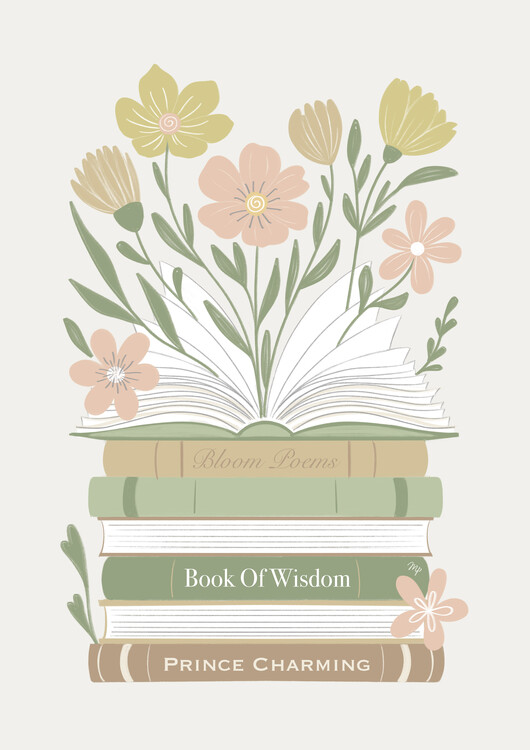 Poster Blooming books