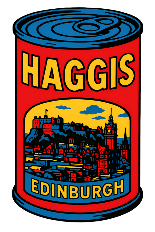 T-shirt Pop Art World food Haggis