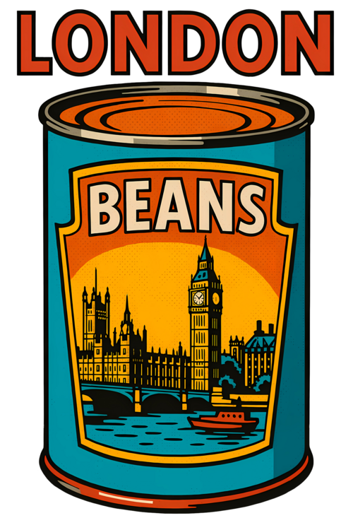 T-shirt Pop Art World Foods London Beans