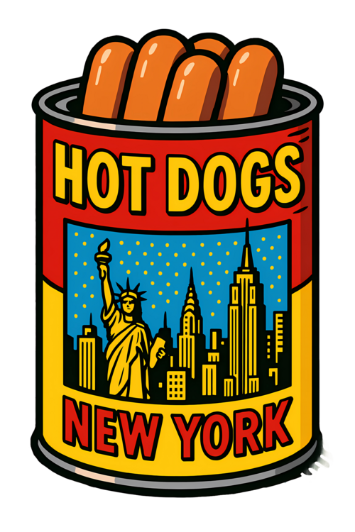 T-shirt New YourK Hot Dogs