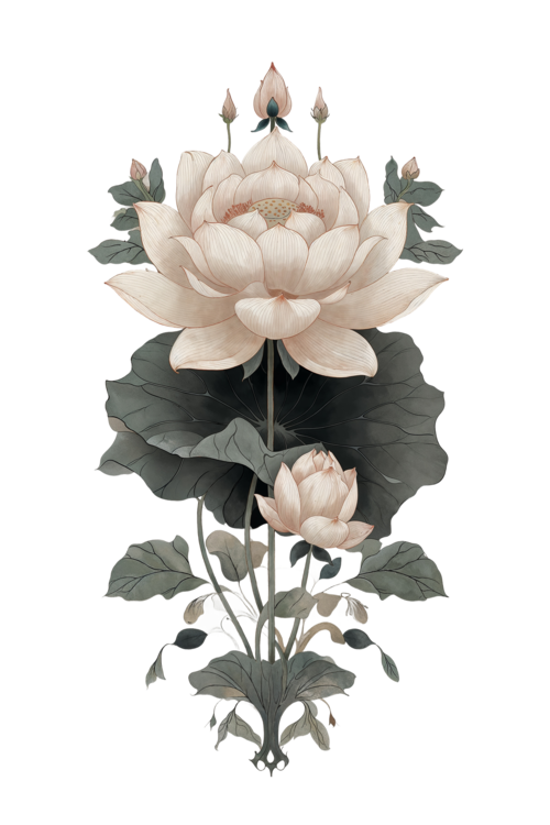 T-shirt Ancient Lotus Beauty