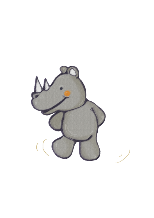 T-shirt Little Rhino