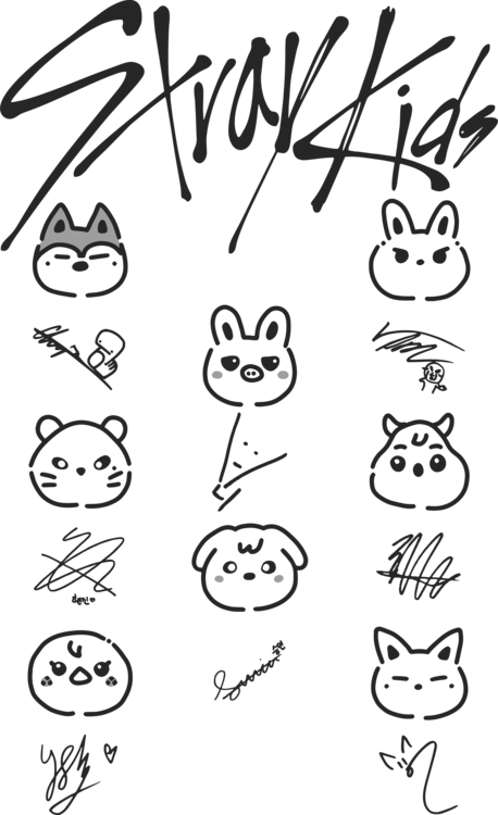 T-shirt Stray Kids skzoo