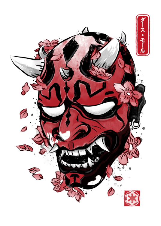 T-shirt Dart oni mask