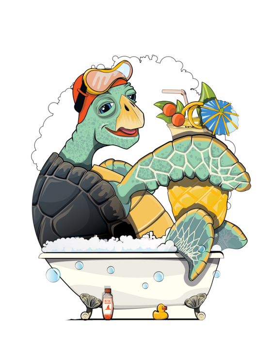 Maglietta Turtle in the Bathtub