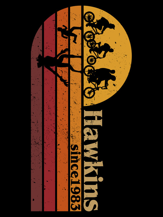 Poster Hawkins vintage