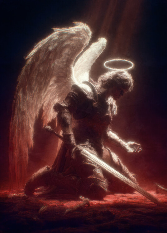 Poster Kneeling Archangel