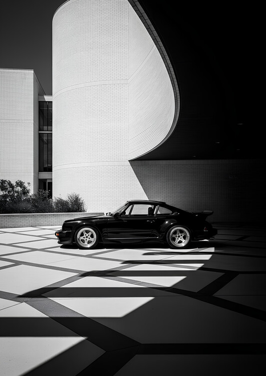 Poster The Porsche 911 — A Masterpiece of Form, Framed by Modernity