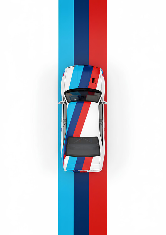 Poster BMW Motorsport Legacy in Classic Liver