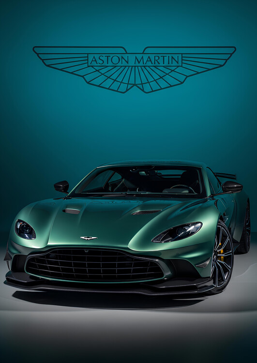 Poster Aston Martin Vantage F1 Edition in Racing Metallic Green