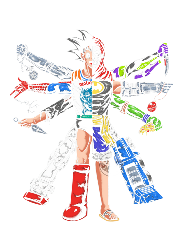 Póló Vitruvian Shonen Anime