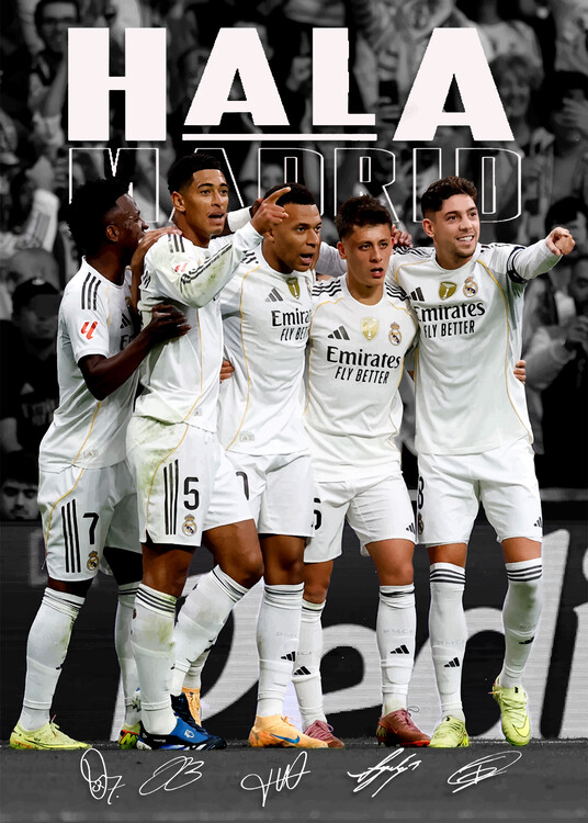 Poster Best Players Hala Madrid 2025