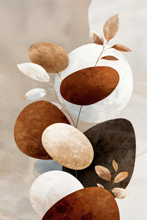 Плакат Earthy Stone Bloom