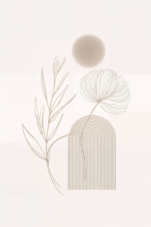 Juliste Botanical Calm Geometry