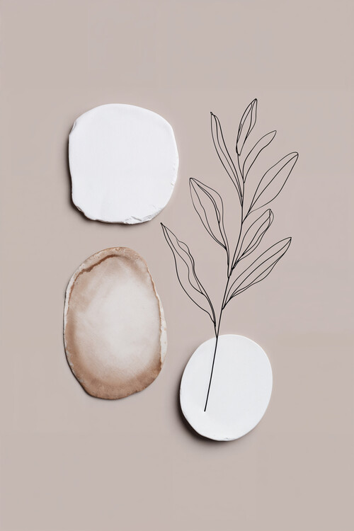 Obraz na płótnie Organic Pebble Duo