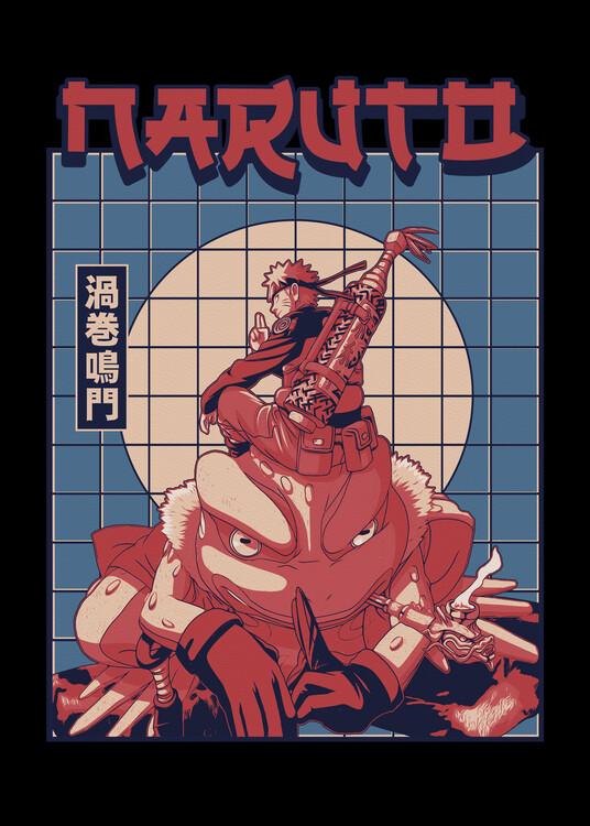 Poster Naruto and Frog