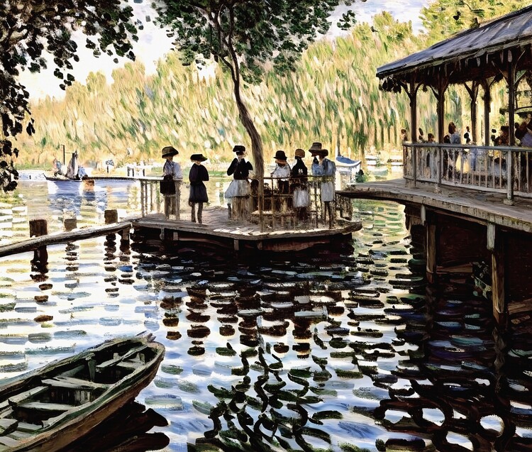 Poster La Grenouillère  – Impressionist leisure activity