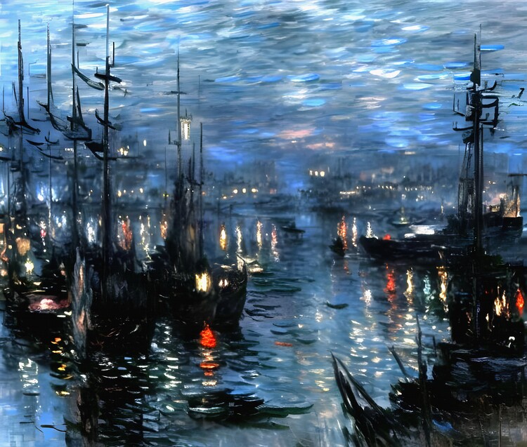 Poster The Port of Le Havre: Night Effect